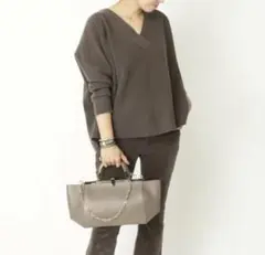 Deuxieme Classe ウール カシミヤ ミドルゲージVプルオーバー