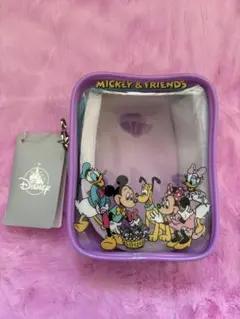 ディズニーストア ミッキー ポーチ レトロ ミニー クリア