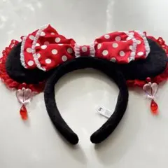 【タグ記入あり】 ディズニー カチューシャ ミニー イヤリング