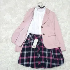 メゾピアノ【美品】160 3点セット　卒業式　入学式　セットアップ　スーツ