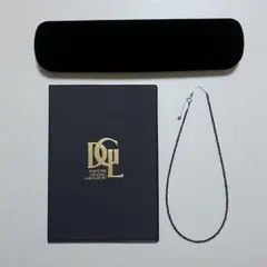 K18WG 天然ブラックダイヤモンド ネックレス