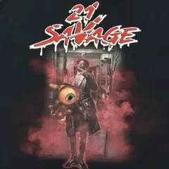00s 21 Savage Tシャツ ツアーT HIPHOP ラップT