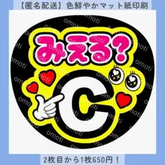 【色変更無料】みえる？ ファンサうちわ 団扇文字 カンペ オーダー 視力検査