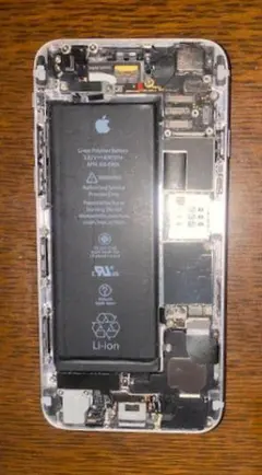iPhone6 (A1586) シルバー　バックパネル部品取りジャンク