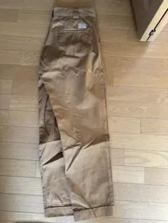 ベージュ ワークパンツ コットン混紡