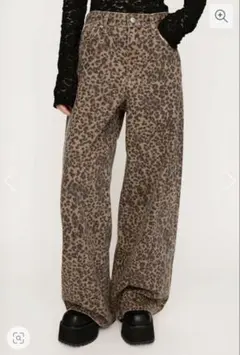 【SLY】 レオパード柄デニムパンツ サイズ1