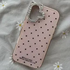 キティ スマホケース ドット柄 iPhone16用