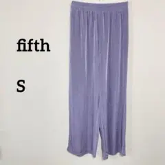 fifth ワイドパンツ Sサイズ パープルさらさら履きやすいb247⑤