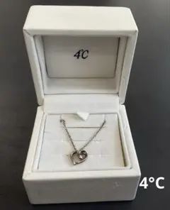 4°C シルバー　ストーン付きネックレスのサムネイル