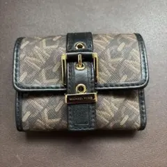 MICHAEL KORS 三つ折り財布 ブラウン/ブラック