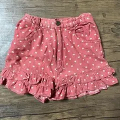 ジェニィ　ショートパンツ　130 ハート柄