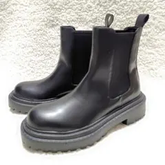 LEPSIM 厚底サイドゴアブーツ ブラック Lサイズ