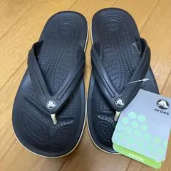 crocs crocband flip 黒　M6 W8のサムネイル
