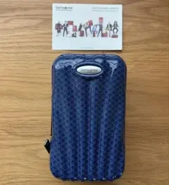 Samsonite ANA トラベルポーチ 青海波柄