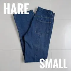 【HARE/ハレ】センタースリットデニム フレアパンツ ブルー Sサイズのサムネイル