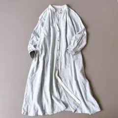 ネストローブ nest Robe リネンギャザースモックワンピース - メルカリ