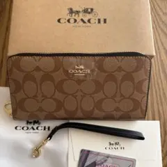 新品】COACH 長財布 二つ折り財布 スリム シグネチャー C8714 - メルカリ