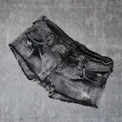 ダメージ加工 デニムショートパンツ y2k 平成ギャル グランジ