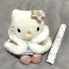 電報　キティ ハローキティ 祝電 誕生日 ぬいぐるみ電報 「ほわほわ S」 漆芸電報