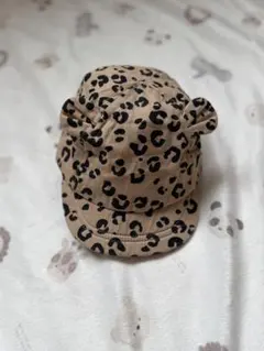 お*様 H&M ヒョウ柄耳付きベビー帽子