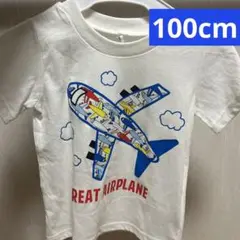新品　飛行機　100cm tシャツ半袖航空