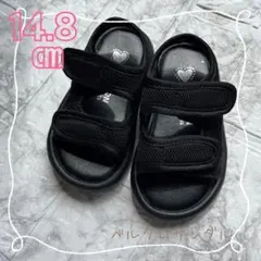 ⭐︎新品　サンダル　14.8センチ　黒　ベルクロサンダル　オシャレ　海遊び　川遊び
