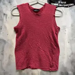 03AW "tricot COMME des GARCONS" タンクトップ 赤のサムネイル