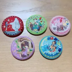 ディズニー　刺繍　缶バッジ