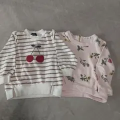 petit main & branshes トレーナー 100　2枚セット