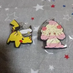 ポケモンラバーマスコット24　キャプテンピカチュウ、マホイップ