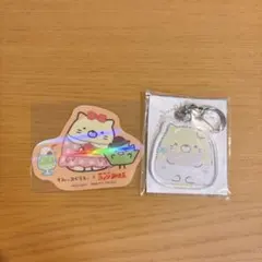 すみっコぐらし ねこ ステッカー アクリルキーホルダー