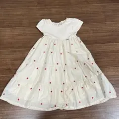 petit main ハート刺繍 ワンピース　90
