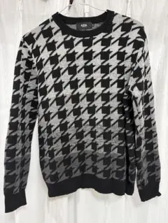 AZUL BY MOUSSY 千鳥格子柄 ニット セーター Mのサムネイル