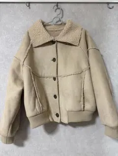 ムートンボアブルゾン