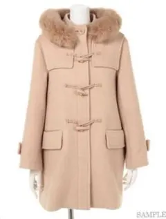 Her lip to Faux Fur Hoodie Duffle Coat - メルカリ