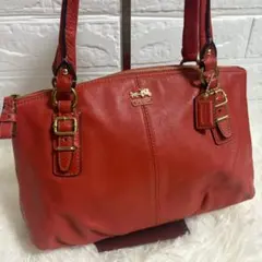 COACH　コーチ　ミニハンドバッグ　ミニバッグレッド　レザー　Y2Kのサムネイル
