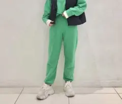 UNIQLOスウェットパンツ 54 GREEN WOMEN S