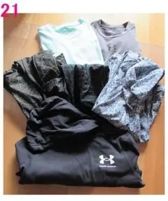 UNDER ARMOUR 長袖カットソー＋パーカーまとめて6点　No.21