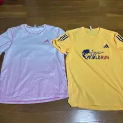 adidas ランニングTシャツ　2枚セット　L Mのサムネイル