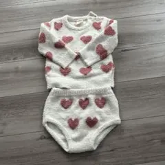 ハート柄ベビーパジャマ 95cmまで対応　gelato prque