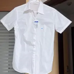 ホワイト ボタンダウン 半袖シャツ 11号