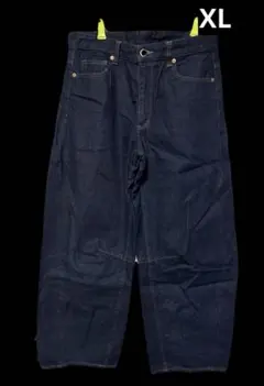 GU バレルレッグジーンズ　XL ネイビー