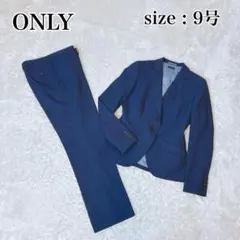 ONLY オンリー セットアップ パンツスーツ ネイビー 9号のサムネイル