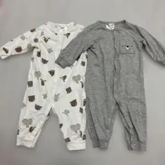 H&M 動物柄ロンパース 68cm 2点セット