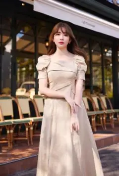 herlipto Troncais Puff Sleeve Dress - メルカリ