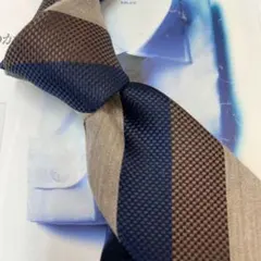 【新品】杢ベージュ×ネイビー×ブラウン