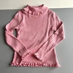 ミキハウス ピンクタートルネック 120