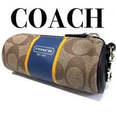 コーチ ゴルフボール ケースセット シグネチャー キャンバス ブラウン