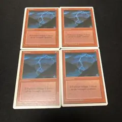 MTG   稲妻　プロモ　4枚セット MTG/稲妻罠の教練者/Bundleプロモ(BLB-P)Foil×4枚＋a - メルカリ