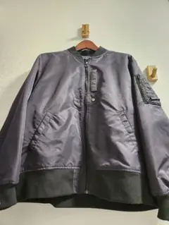 MA-1スタイルジャケット ダークパープル